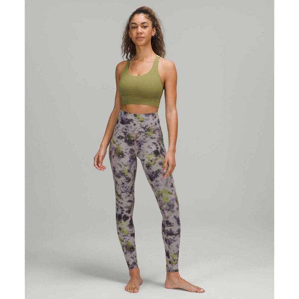Lululemon Align High-Rise Pant Radial Tie Dye Mauve Grey Multi SZ 8 Activewear